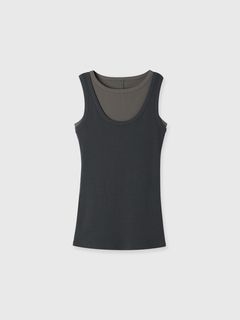 【25SS】THE LAYERED TANK / レイヤードタンクトップ (チャコールグレー)