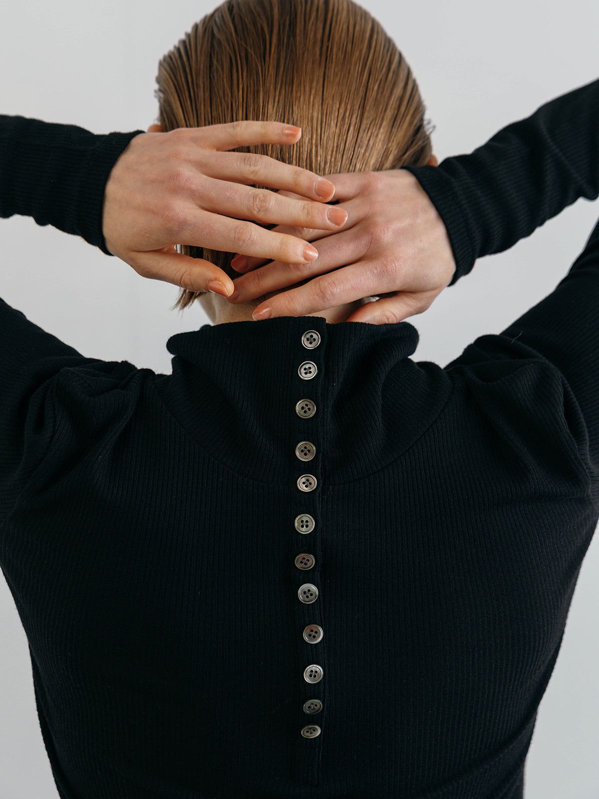 HENRY HIGH NECK TOPS / ヘンリーハイネックトップス (Black) / 26SS