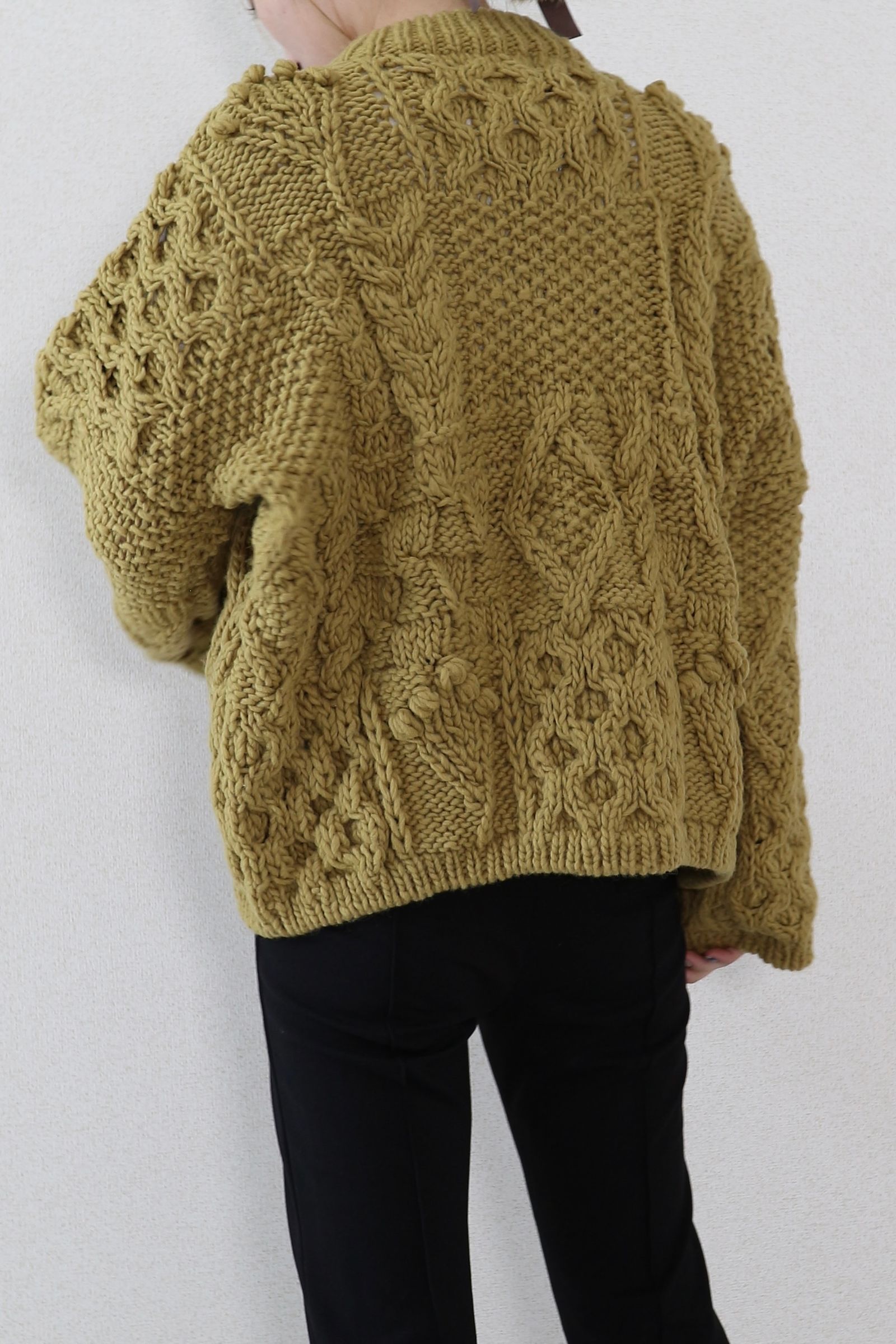 CAVEZA ROSSO - PATCHWORK LIKE HAND KNIT TOPS / パッチワークライク ...