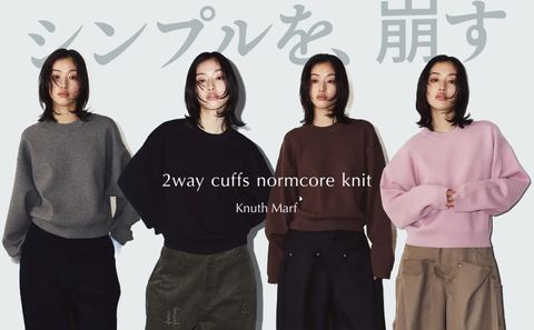 シンプルを、崩す。｜カフスで変わる、Knuth Marfのクルーネックニット