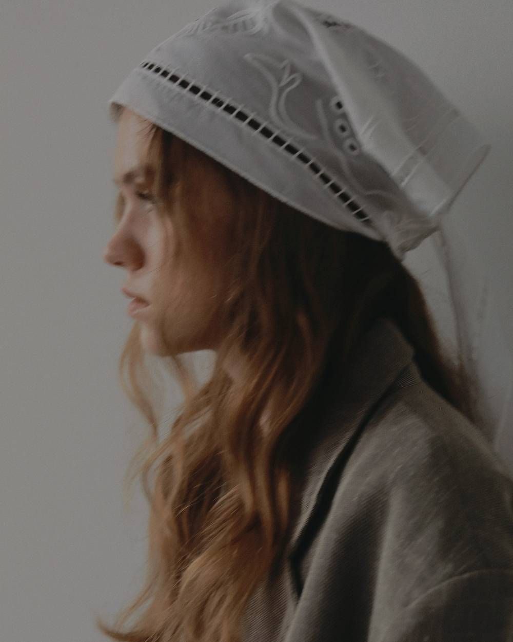 カットワークスカーフ (ホワイト) Cutwork Scarf (White) / 27SS