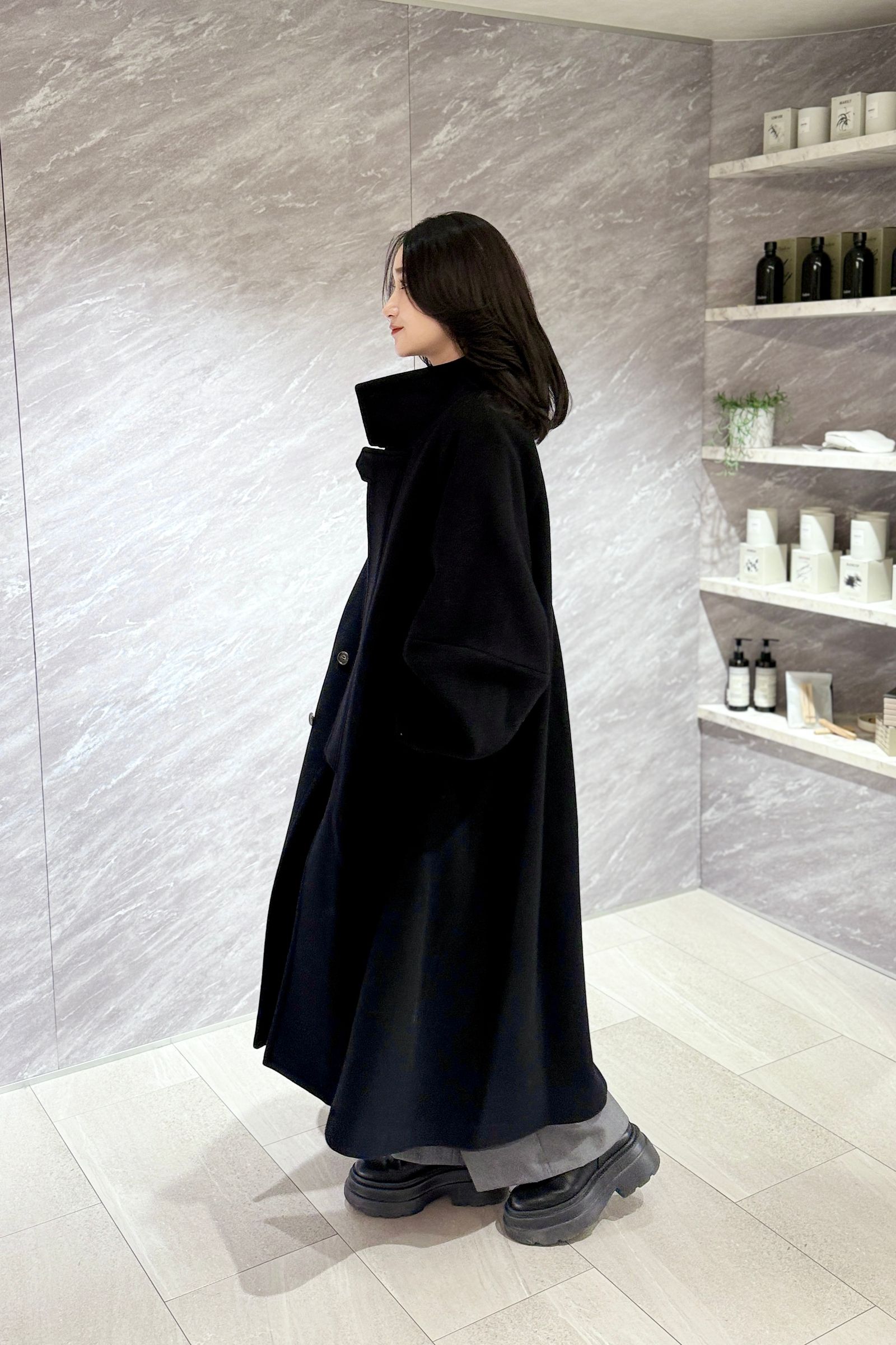 Cuff pierce coat / カフピアス コート (ブラック)