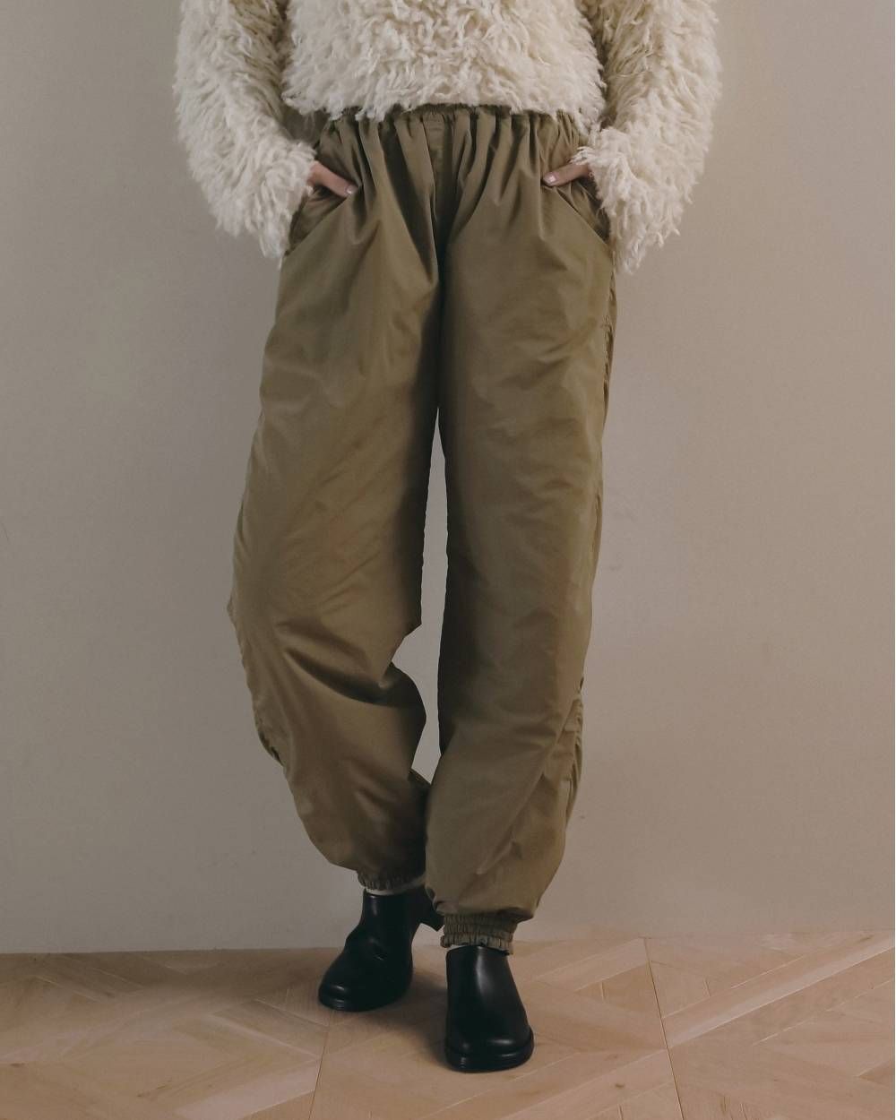 リバーシブル パッディングパンツ (チャコールグレー) Reversible Padding Pants (Charcoal gray) / 26AW 【6月29日まで期間限定予約】