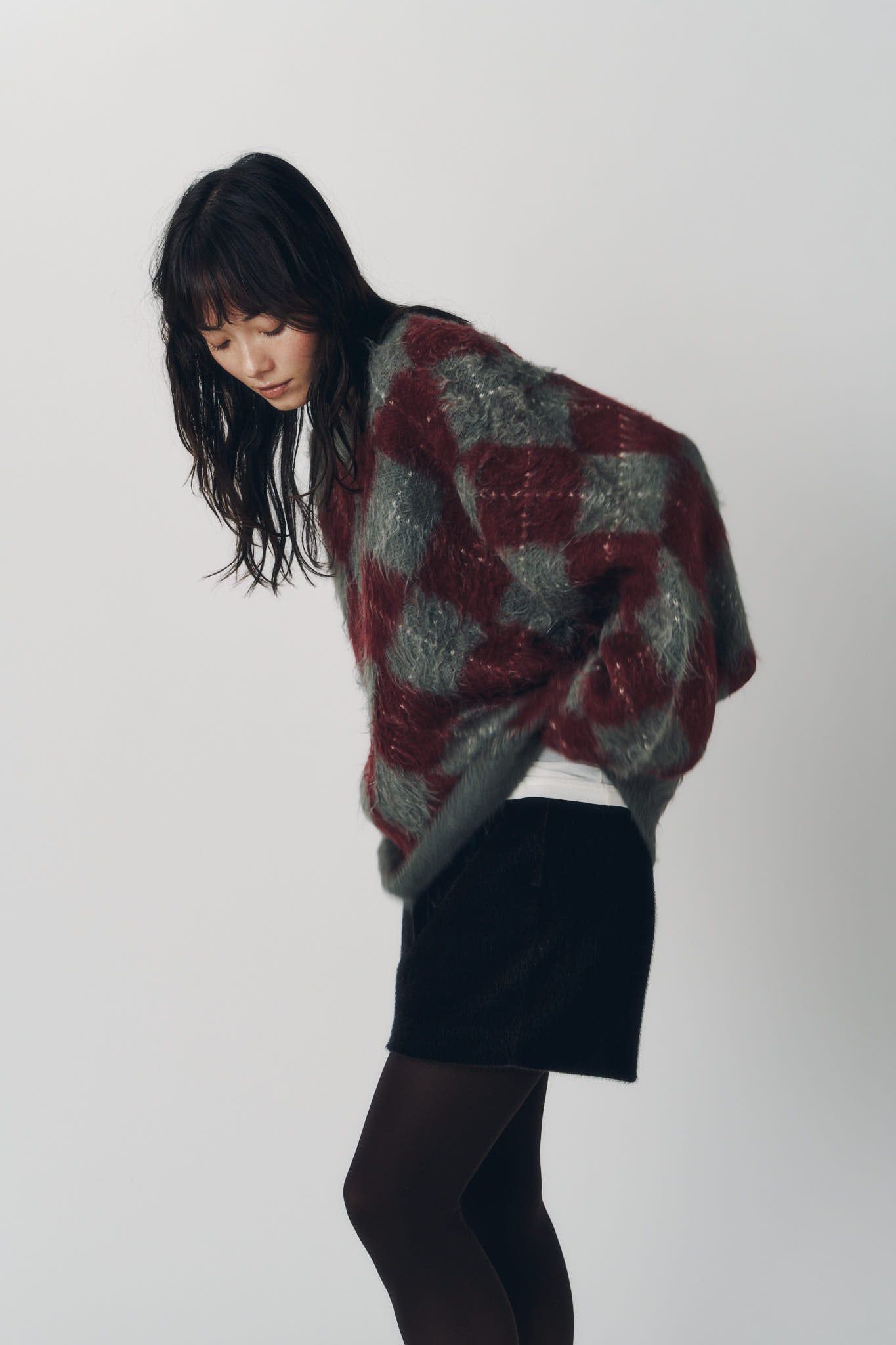 アーガイルニット (レッド) argyle knit(unisex) (Red) / 26AW