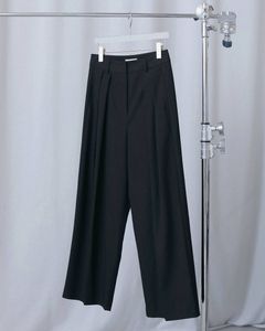 ラックワイドパンツ (ブラック) Tuck Wide Pants (Black) / 26AW 【6月29日まで期間限定予約】