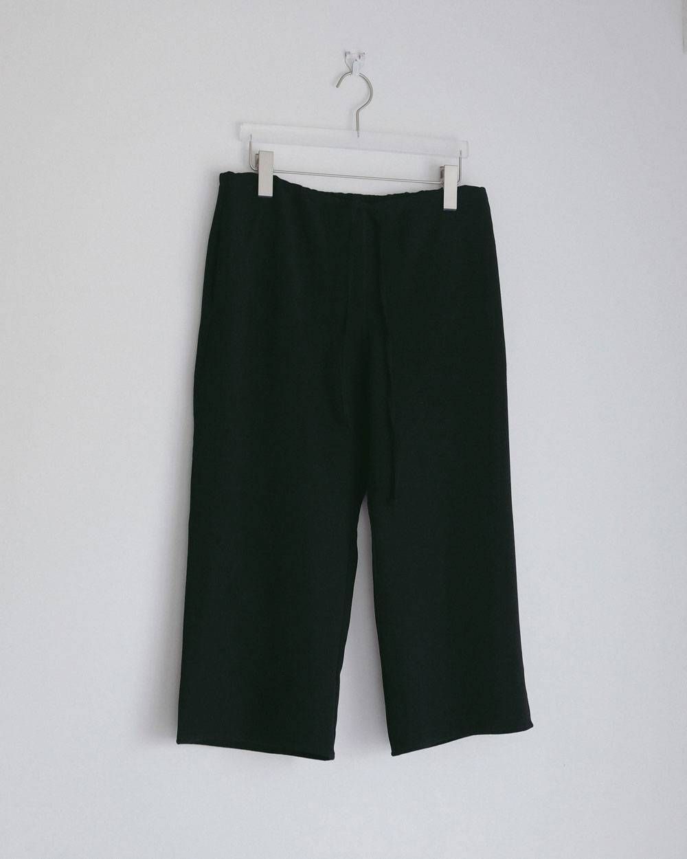 バックサテン カプリパンツ (ブラック) Back Satin Capripants (Black) / 27SS