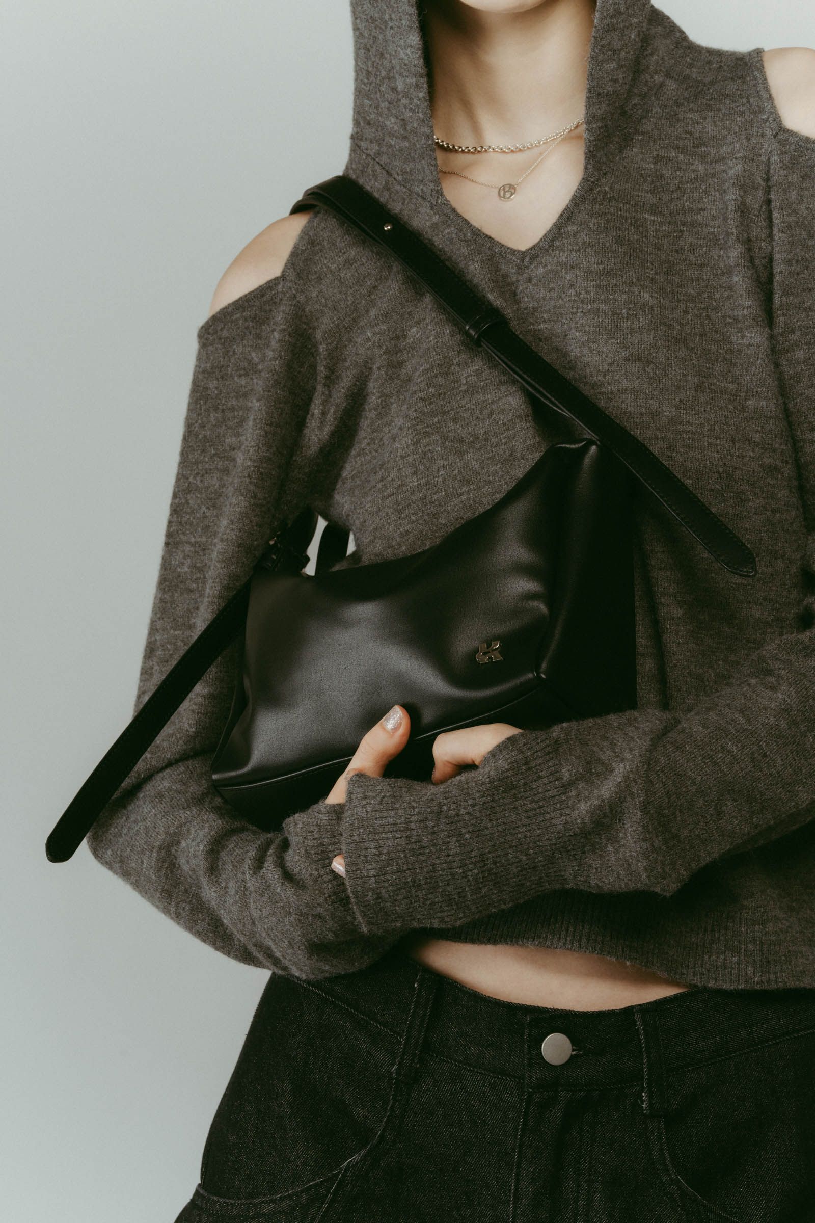 ring-handle bag / リングハンドルバッグ (ブラック) / 25AW