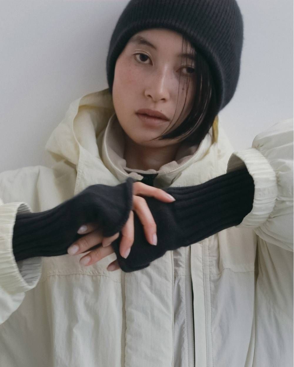 ラクーンニット ビーニー (チャコールグレー) Raccoon Knit Beanie (Charcoal gray) / 26AW 【6月29日まで期間限定予約】