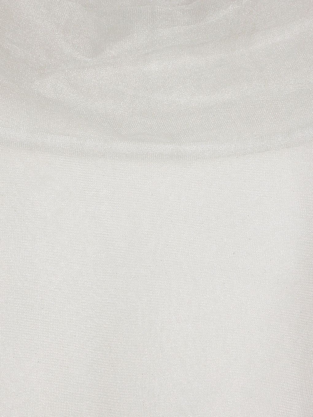SHEER OFF SHOULDER KNIT / シアー オフショルダーニット (ミルク)