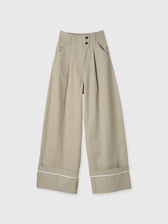【25SS】COTTON WIDE PANTS / コットンワイドパンツ (ベージュ)