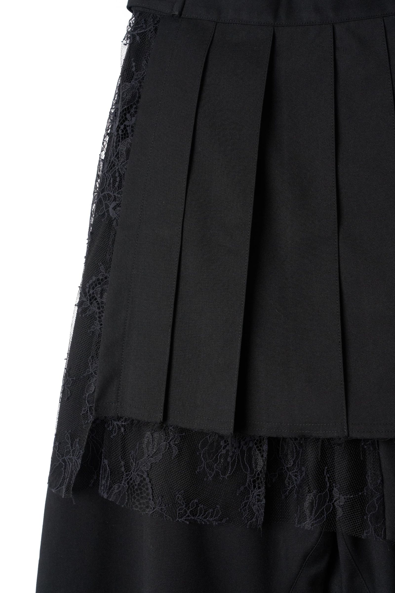 プリーツスカートパンツ (ブラック) pleated skirt pants (Black) / 26AW