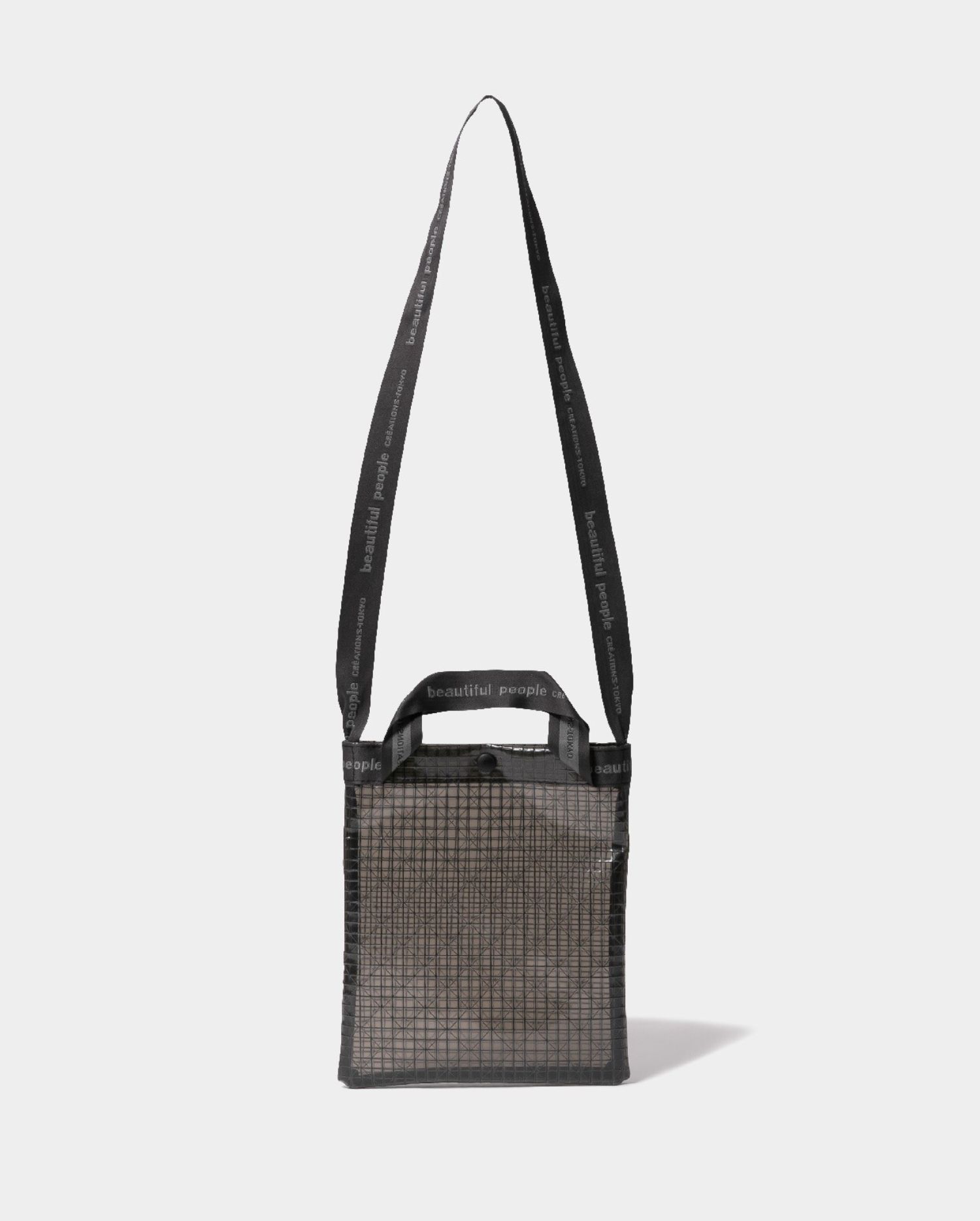 Vinyl logo tape Sacoche bag / ビニールロゴテープ サコッシュバッグ (ブラック)