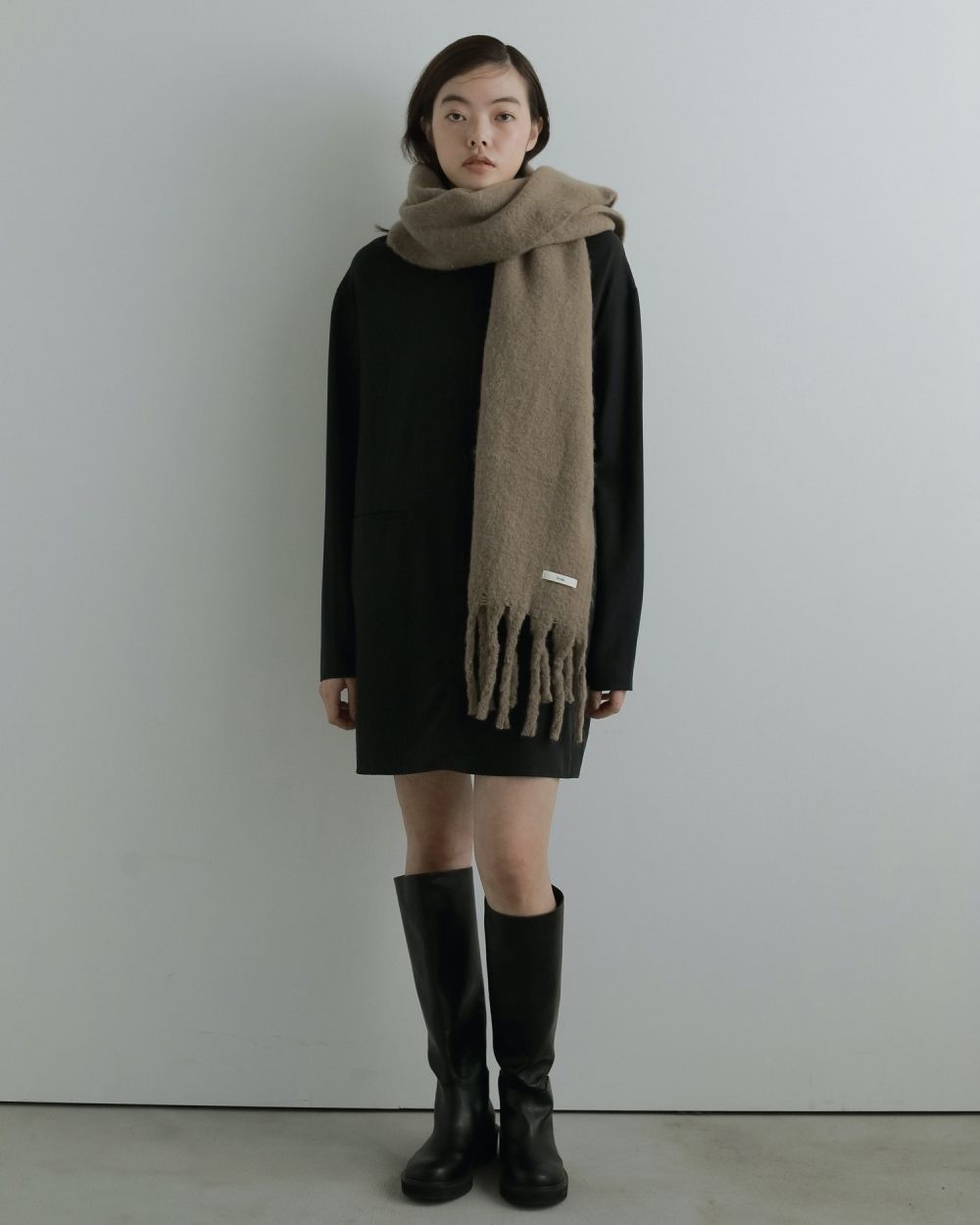 Cocoon Mini Onepiece / コクーン ミニワンピース (ブラック)