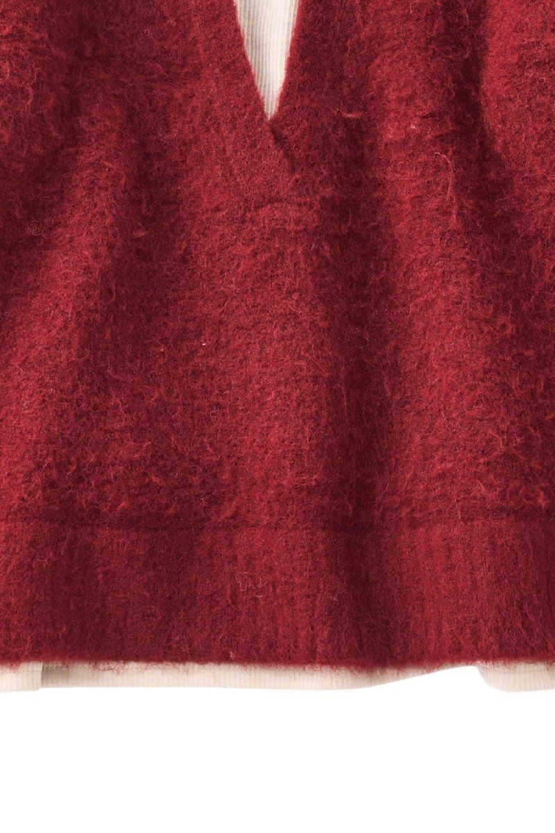 docking loose knit(unisex) / ドッキングルーズニット (レッド) / 25AW