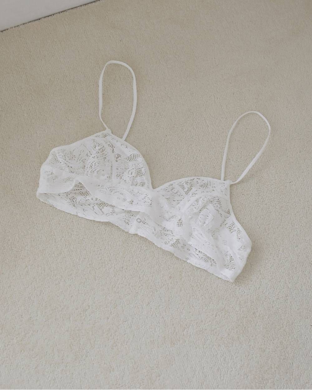 パイピングレース ブラトップ (ホワイト) Piping Lace Bratop (White) / 27SS