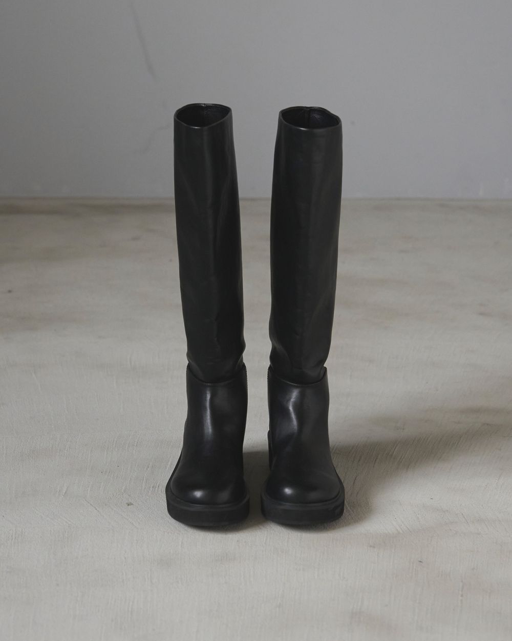Ecoleather Long Boots / エコレザー ロングブーツ (ブラック)