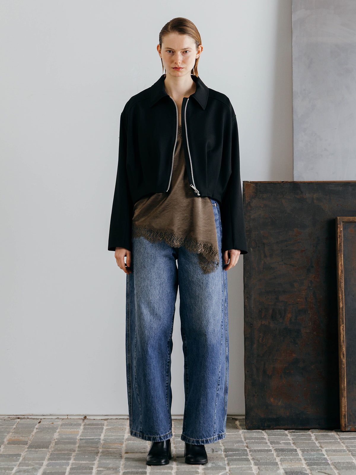 ICHIGUN TUCK JACKET / イチグン タックジャケット (Black) / 26SS