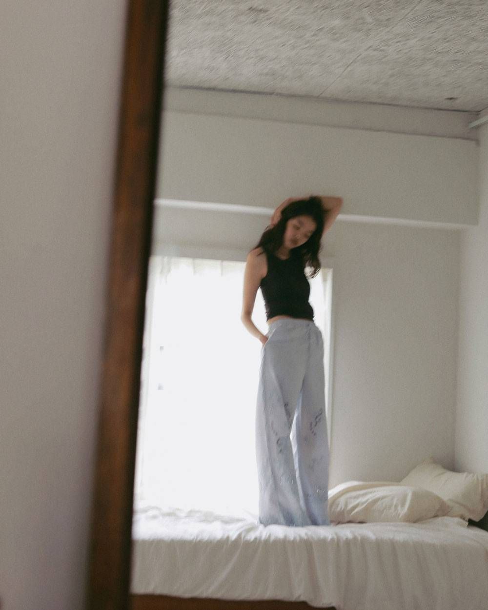 カットワーク レースパンツ (アイスブルー) Cutwork Lace Pants (Iceblue) / 27SS