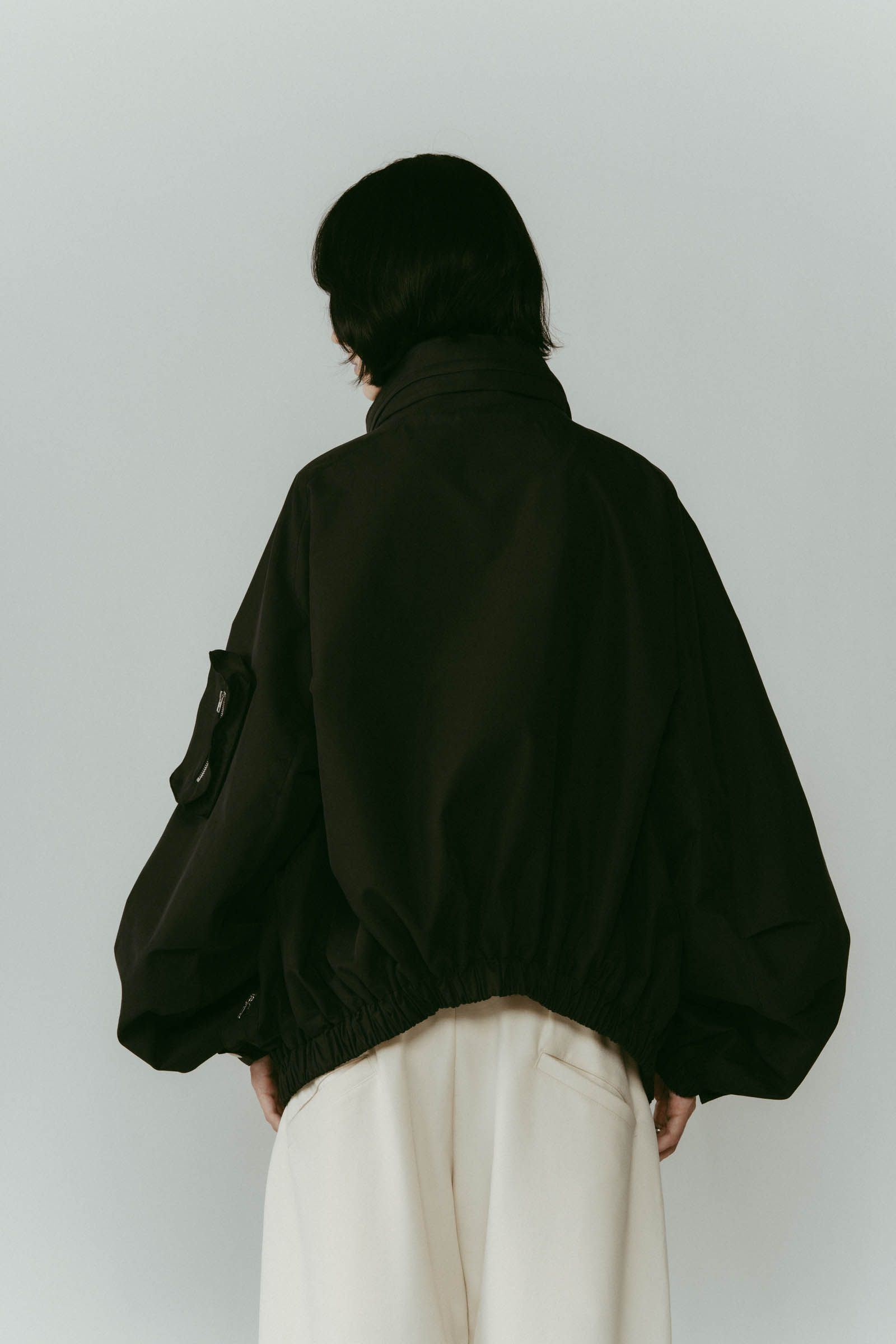 2way nylon blouson(unisex) / 2ウェイナイロンブルゾン (ブラック) / 25AW