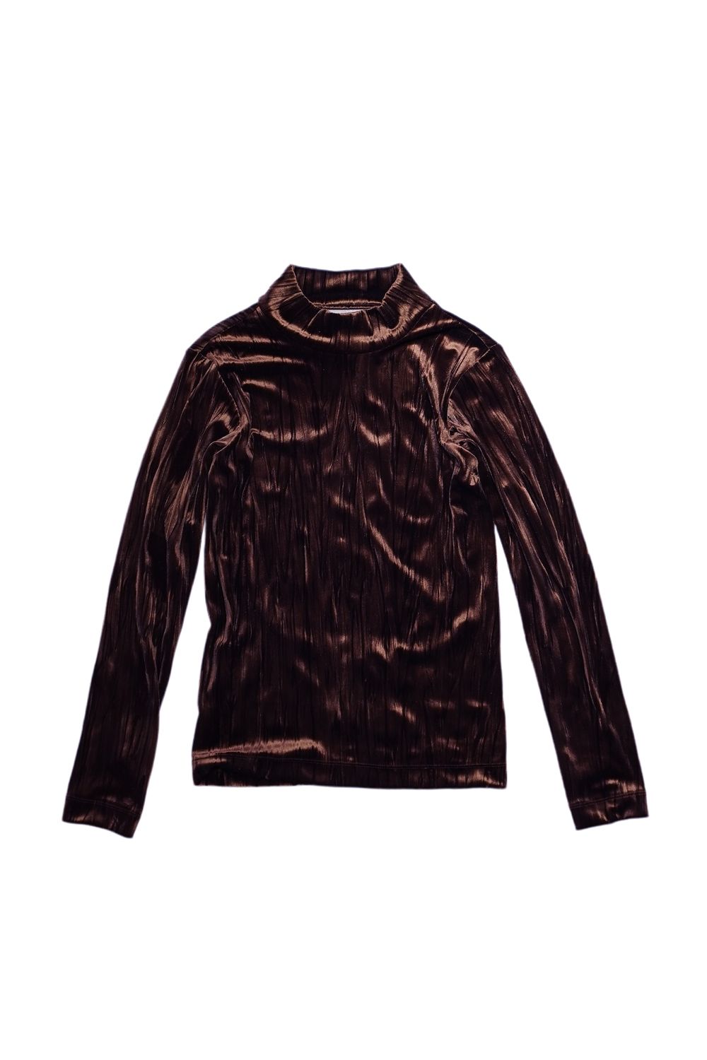 HIGH NECK SKIN TEE / ハイネック スキントップス (ブラウン) / レディース
