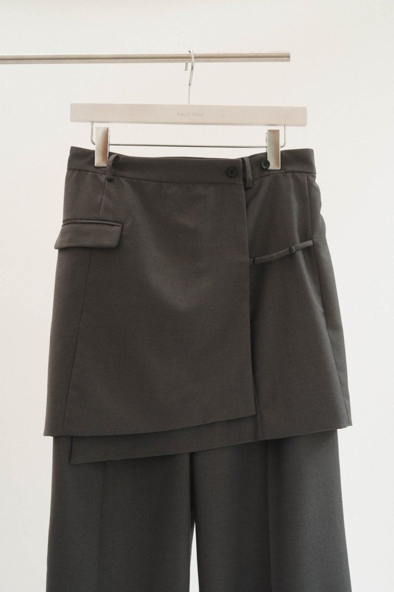 many way set pants / メニーウェイ セットパンツ (グレー)
