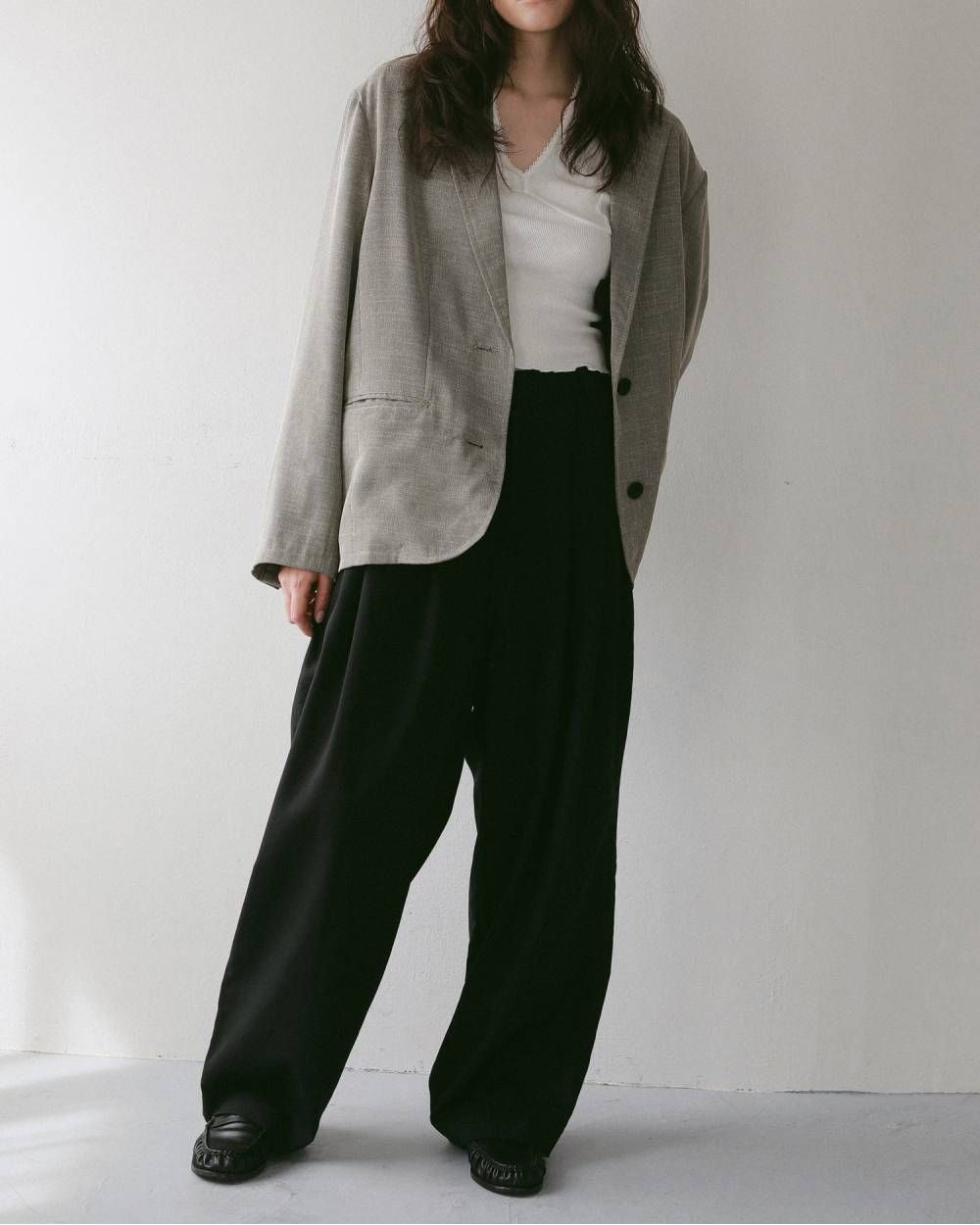 ヴィンテージ パターンメッシュ タンクトップ (ホワイト) Vintage Patternmesh Tanktop (White) / 27SS