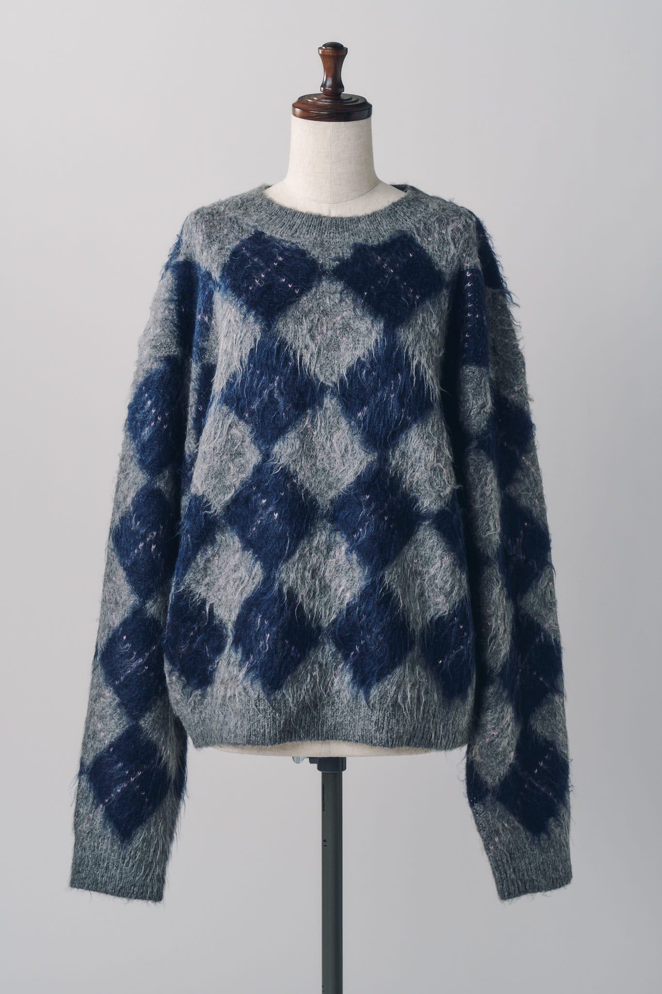 アーガイルニット (ネイビー) argyle knit(unisex) (Navy) / 26AW