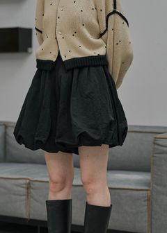 volume tuck balloon S/PT / ボリュームタックバルーン ショートパンツ (ブラック) / 25AW /