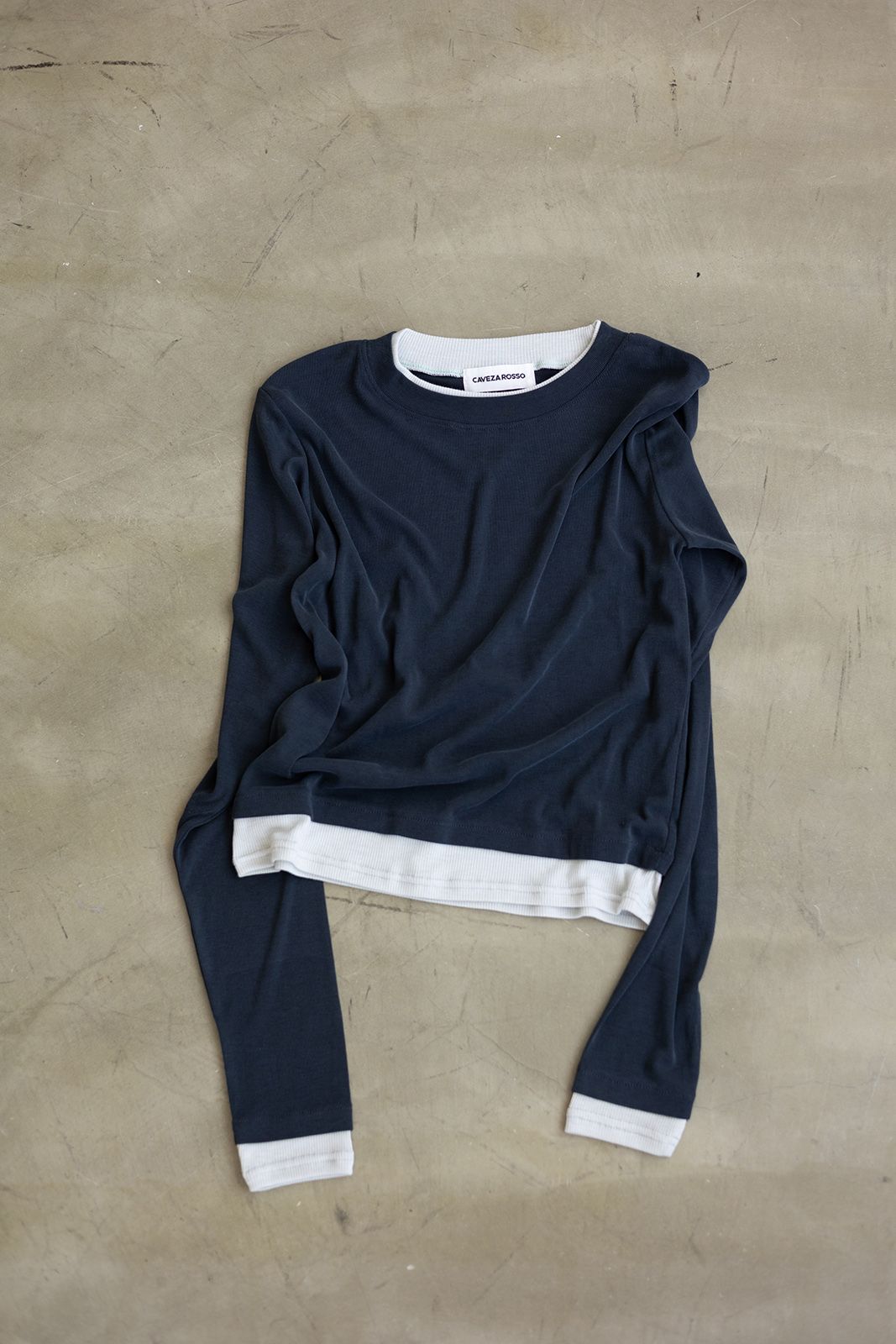 レイヤードライクロンT (ダークグレー) Layered Long Sleeve T-shirt (Dark gray) / 26AW