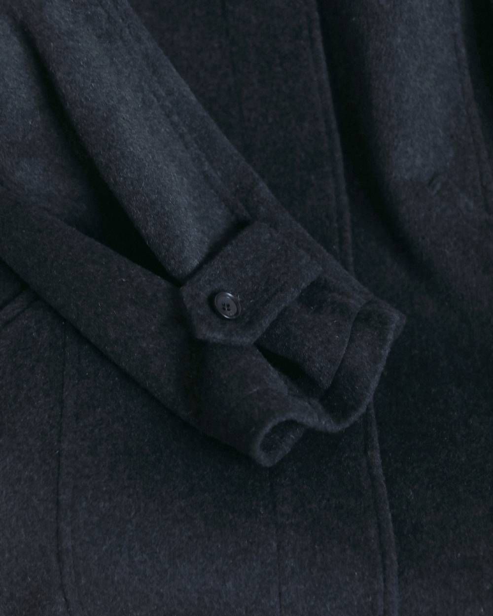 ステンカラーオーバーコート (チャコールグレー) Soutiencollar Over Coat (Charcoal gray) / 26AW 【6月29日まで期間限定予約】