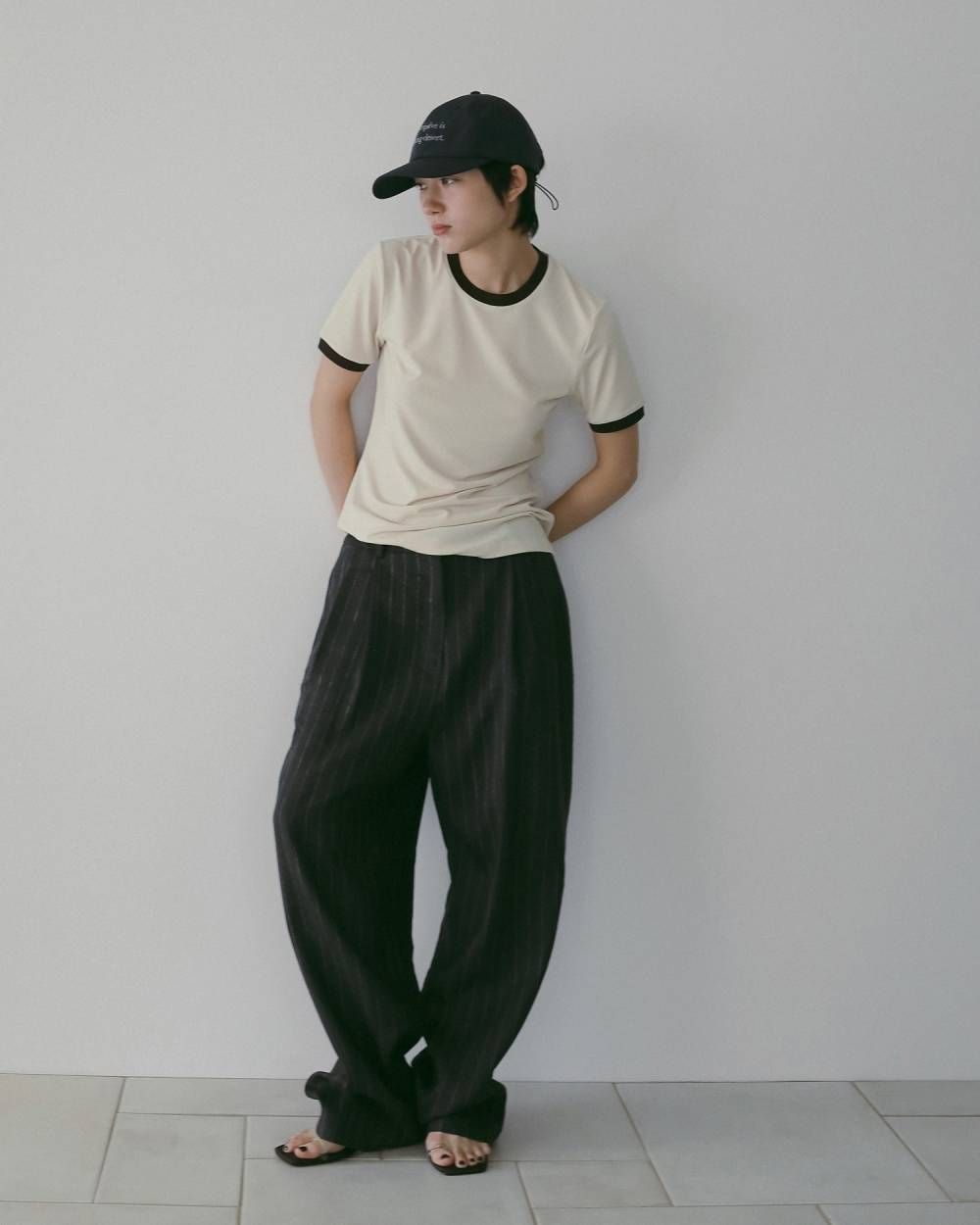 Compact Ringer T-Shirts (Ivory) / コンパクトリンガー Tシャツ (アイボリー) / 26SS