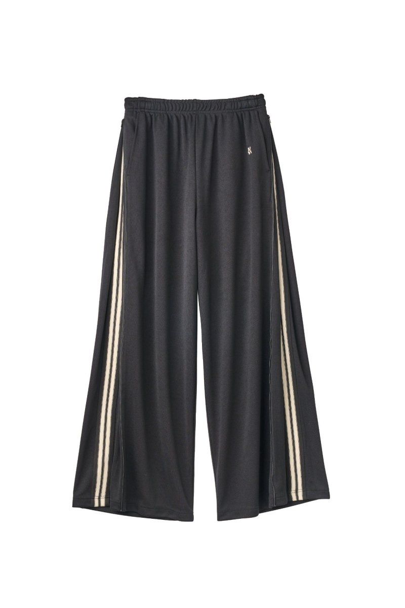 zip-up track pants(unisex) (Black) / ジップアップ トラックパンツ (ブラック) / 26SS