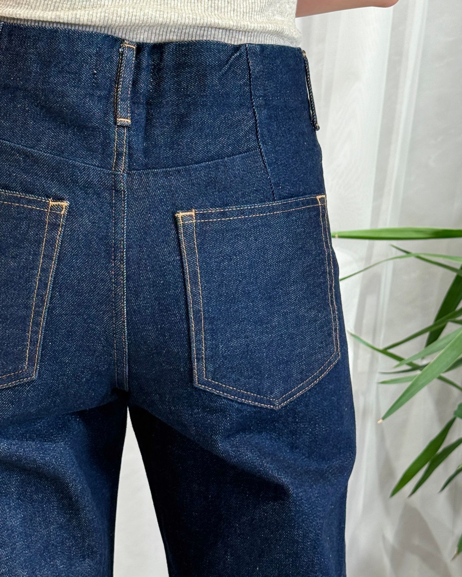 【25AW】STRAIGHT JEAN TROUSERS / ストレートジーンズ トラウザーズデニム (リンスブルー) / レディース
