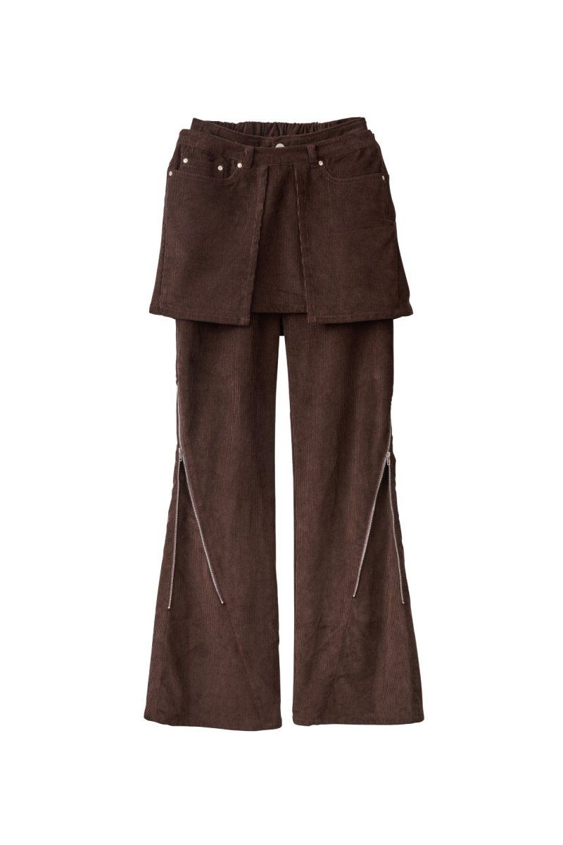 Knuth Marf - 2piece zip flare pants / 2ピース ジップフレア