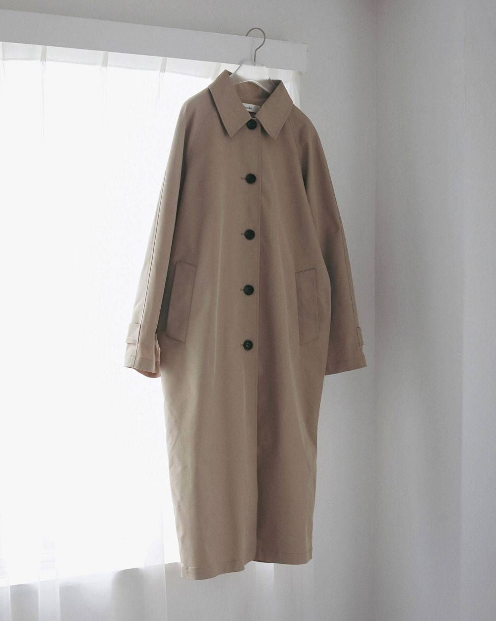 ツイルステンカラーコート (ベージュ) Soutiencollar Twill Coat (Beige) / 27SS