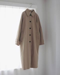 ツイルステンカラーコート (ベージュ) Soutiencollar Twill Coat (Beige) / 27SS