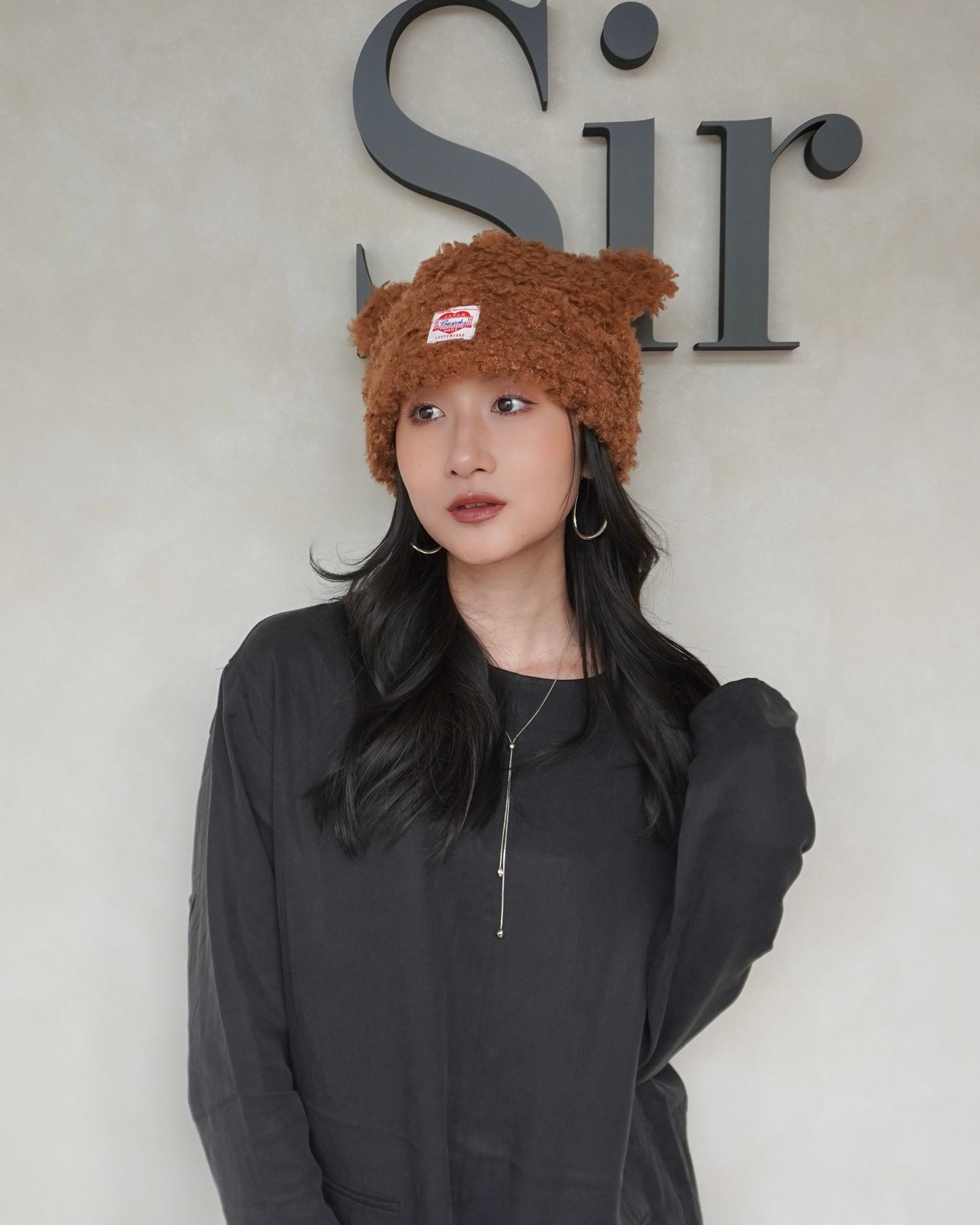 【25AW】Bear Beanie / ベアビーニー (ダークブラウン)