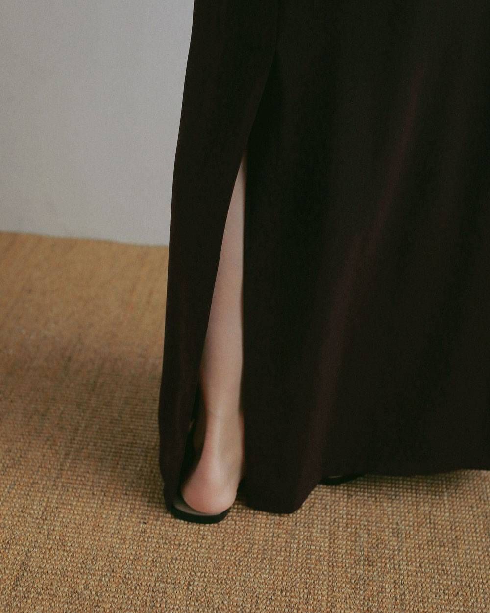 ジョーゼットペンシルスカート (ブラウン) Georgette Pencil Skirt (Brown) / 27SS