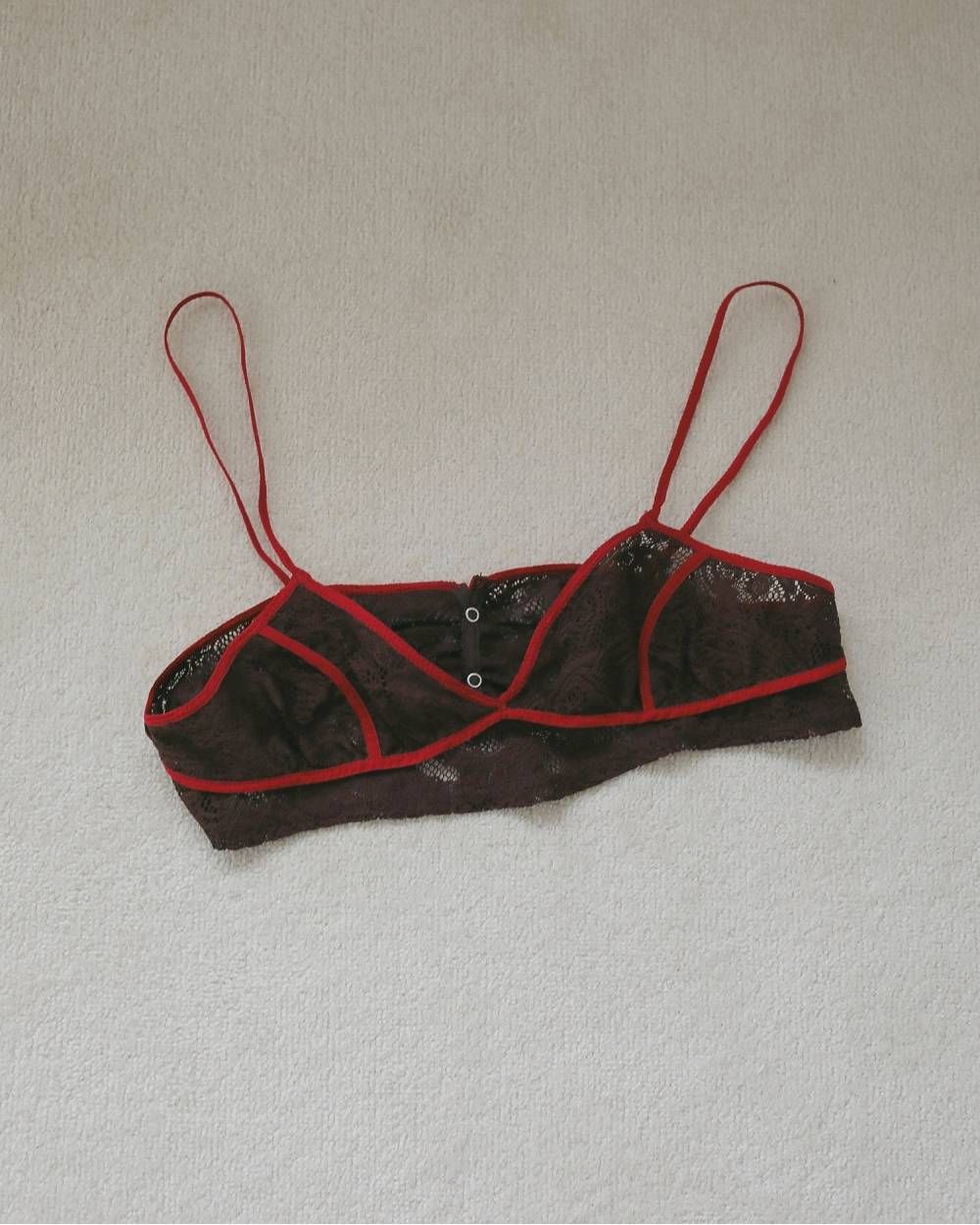 パイピングレース ブラトップ (ブラウン) Piping Lace Bratop (Brown) / 27SS