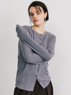 【25SS】SMOOTHY CARDIGAN / スムージーカーディガン (グレー)