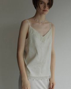 ツイルレース キャミソール (アイボリー) Twill Lace Camisole (Ivory) / 27SS