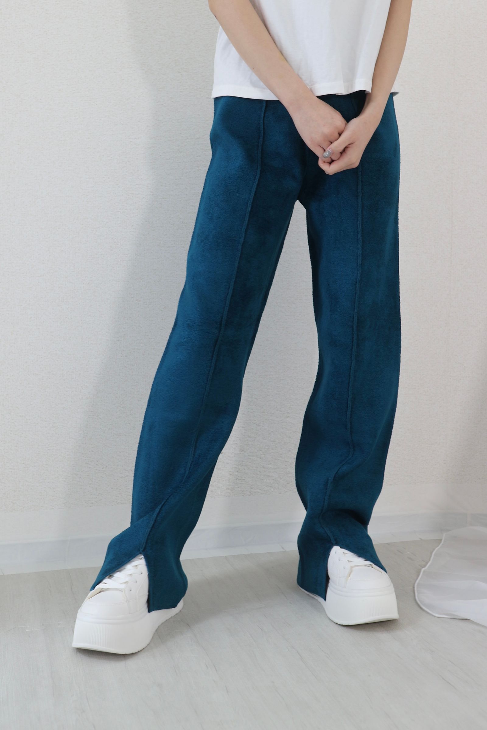 MOGOL KT PT / モールニットパンツ (ターコイズ)