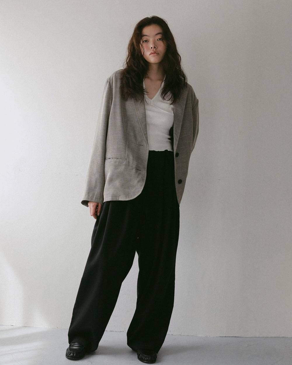ツイードメッシュ ジャケット (グレージュ) Tweed Mesh Jacket (Graige) / 27SS