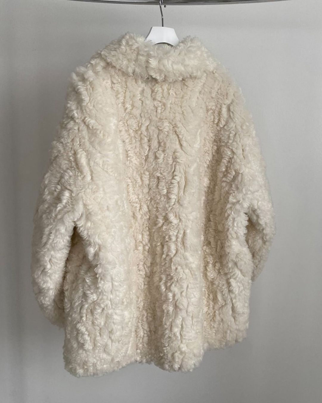 【先行予約】【26TH-03】ムートンリバーシブルコート (アイボリー) Mouton Reversible Coat (Ivory) /  エコファー  /  フェイクファー 【受注期間6/14 23:59まで】