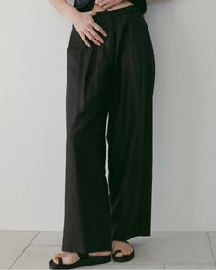 シアータックパンツ (ブラック) Sheer Tuck Pants (Black) / 26SS