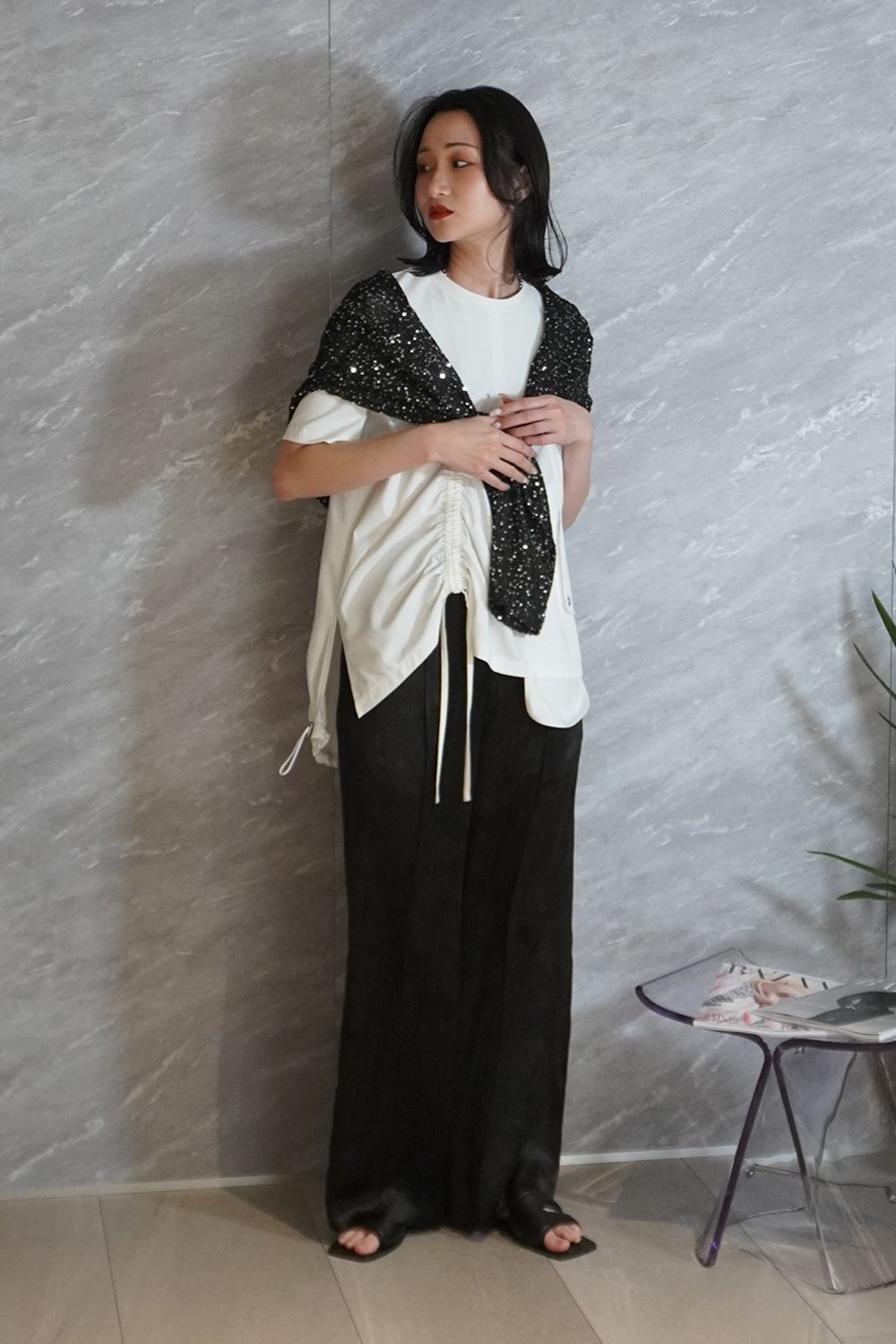 CINOH - 【美品】 CINOH / チノ | 2024SS | SPANGLE KNIT