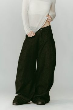tuck design denim pants / タックデザインデニムパンツ (デニムブラック) / 25AW