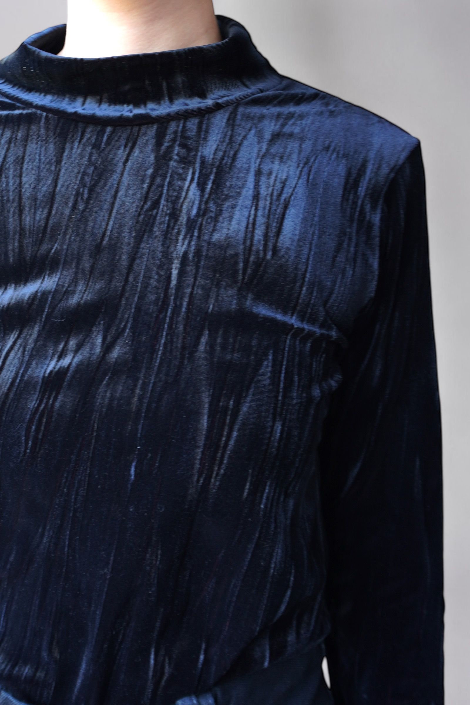 HIGH NECK SKIN TEE / ハイネック スキントップス (ブラック) / レディース