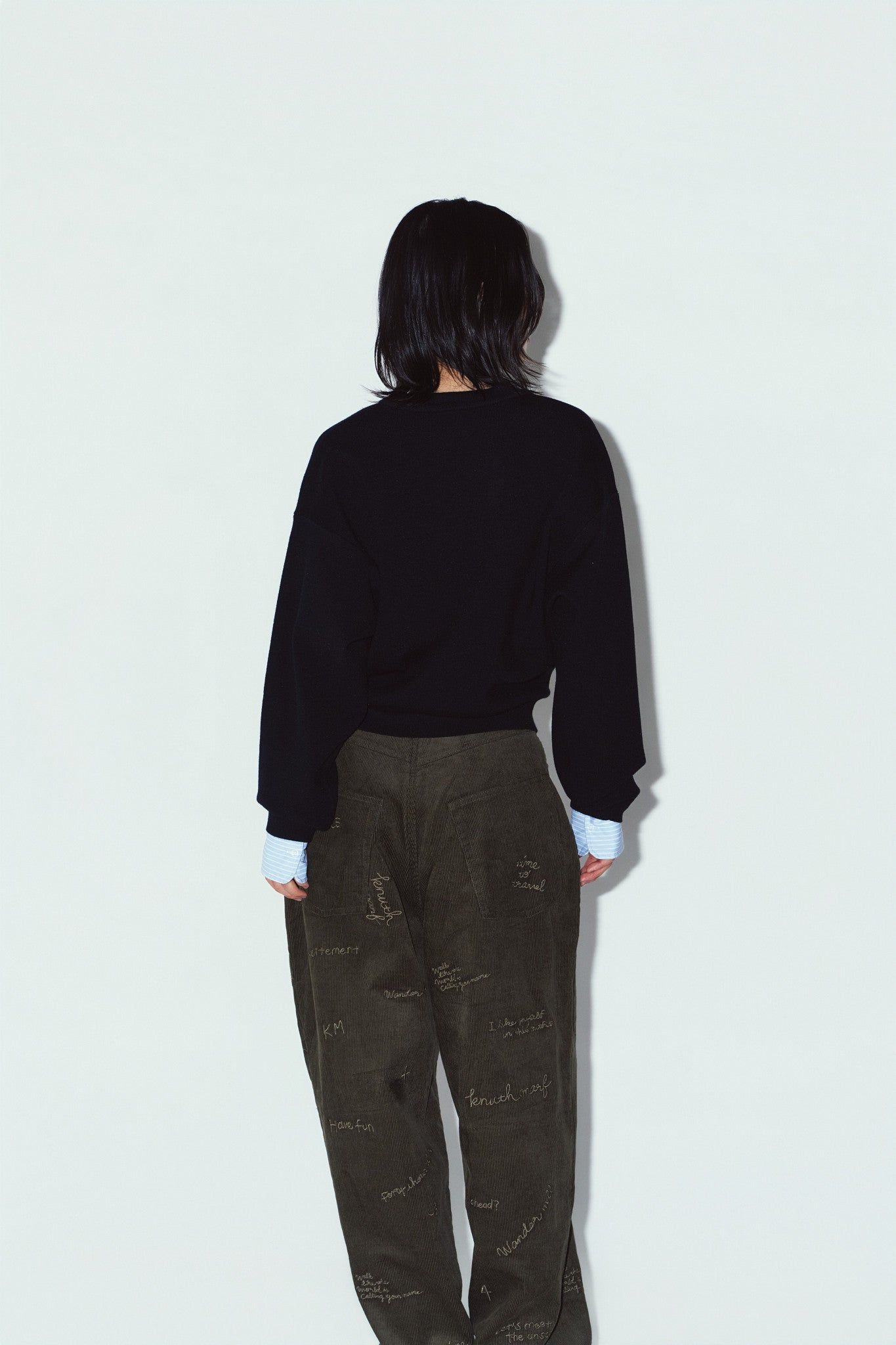 【LADIESサイズ】2ウェイ ノームコア ニット (ブラック) 2way cuffs normcore knit (Black) / 26AW