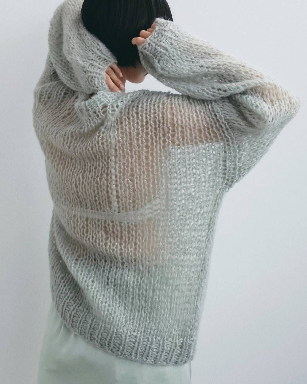 ローゲージモヘアニット (ミント) Lowgauge Mohair Knit (MInt) / 26AW 【6月29日まで期間限定予約】